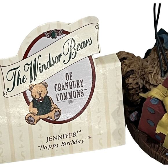 Windsor Bears Jennifer “HAPPY BIRTHDAY” Bear Balloons FIGURINE Cranbury Commons! - Picture 6 of 7